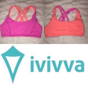 REVERSEABLE size 10 pink/coral ivivva sports bra